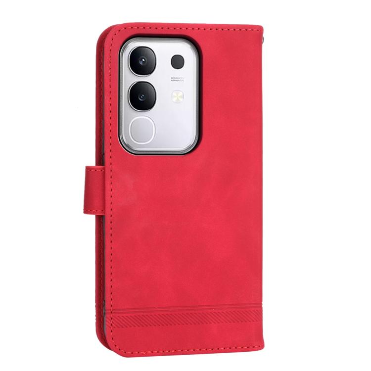 For vivo Y29 4G Dierfeng Dream Line TPU Hybrid PU Leather Phone Case