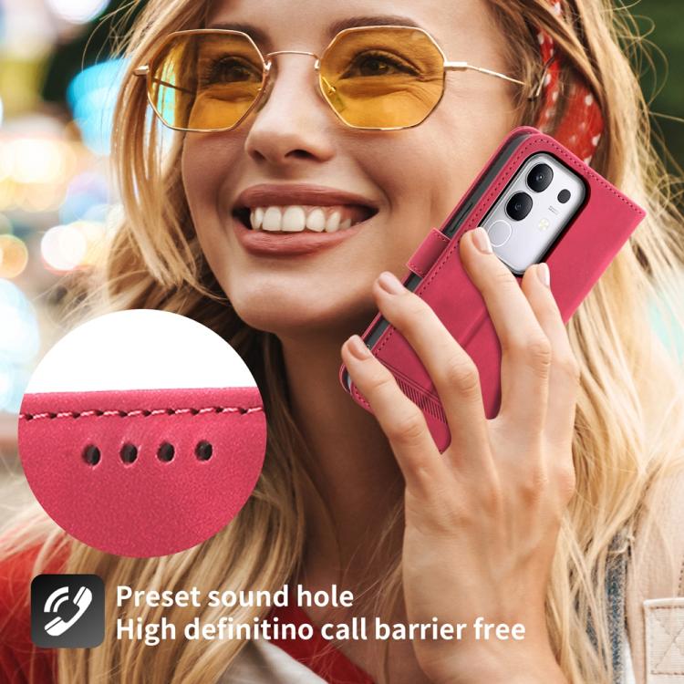 For vivo Y29 4G Dierfeng Dream Line TPU Hybrid PU Leather Phone Case