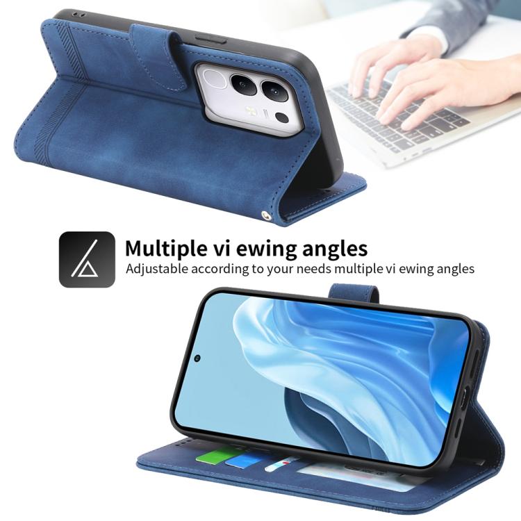 For vivo Y29 4G Dierfeng Dream Line TPU Hybrid PU Leather Phone Case
