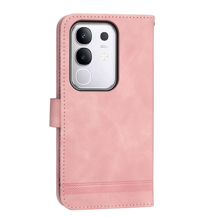 For vivo Y29 4G Dierfeng Dream Line TPU Hybrid PU Leather Phone Case