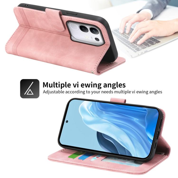 For vivo Y29 4G Dierfeng Dream Line TPU Hybrid PU Leather Phone Case
