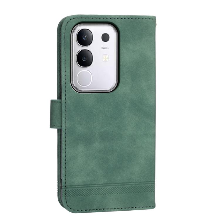 For vivo Y29 4G Dierfeng Dream Line TPU Hybrid PU Leather Phone Case