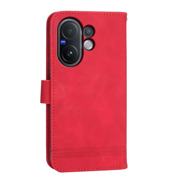 For vivo V60 5G Dierfeng Dream Line TPU Hybrid PU Leather Phone Case