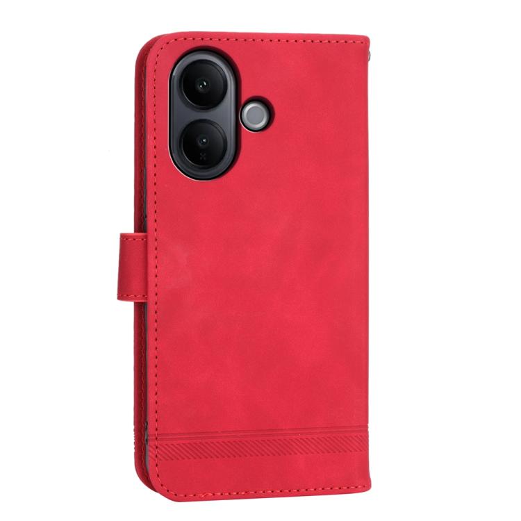 For vivo V60 Lite 5G Dierfeng Dream Line TPU Hybrid PU Leather Phone Case