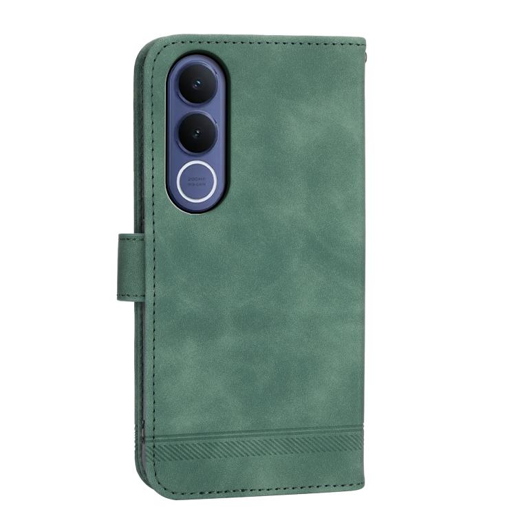 For vivo V70 FE 5G Dierfeng Dream Line TPU Hybrid PU Leather Phone Case
