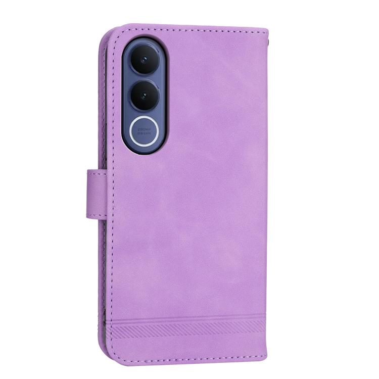 For vivo V70 FE 5G Dierfeng Dream Line TPU Hybrid PU Leather Phone Case