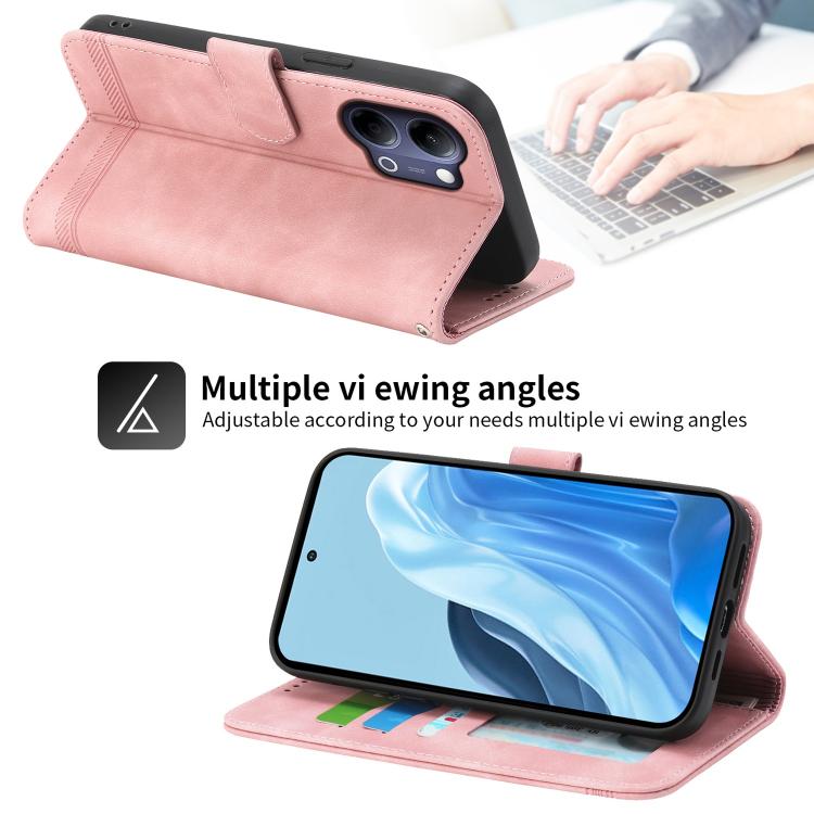 For vivo Y21 5G 2026 / Y05 4G Dierfeng Dream Line TPU Hybrid PU Leather Phone Case