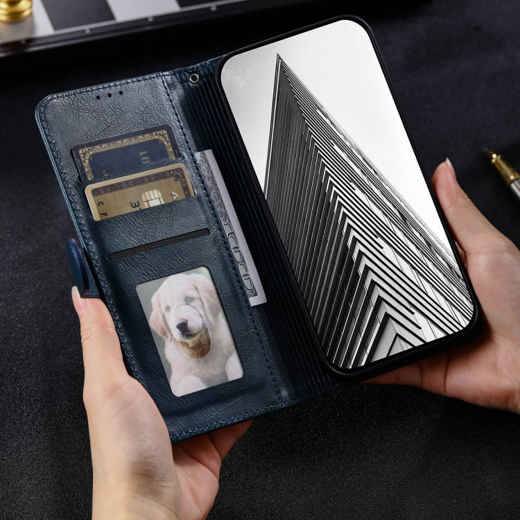 For iPhone 15 Plus Simple 6-Card Wallet Leather Phone Case