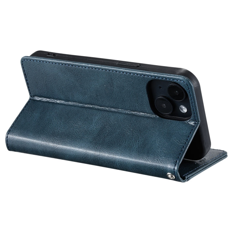 For iPhone 15 Simple 6-Card Wallet Leather Phone Case