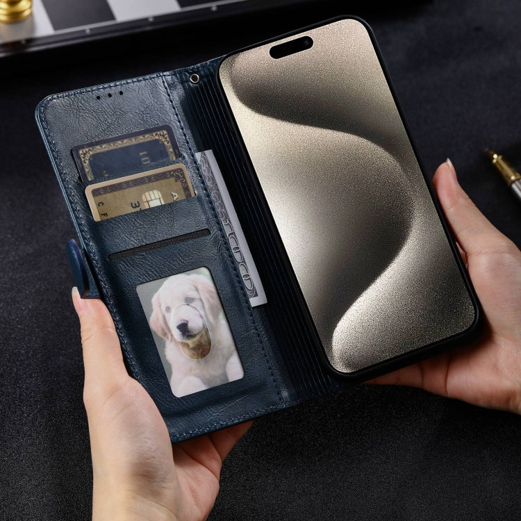 For iPhone 14 Pro Simple 6-Card Wallet Leather Phone Case