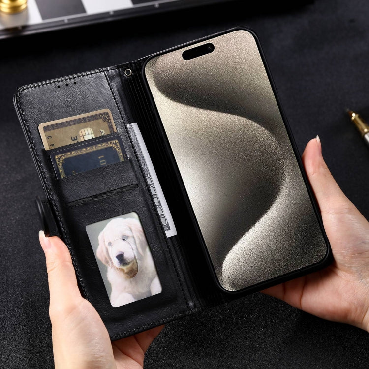 For iPhone 14 Pro Simple 6-Card Wallet Leather Phone Case