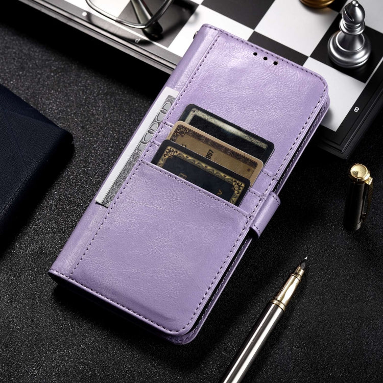 For iPhone 14 Pro Max Simple 6-Card Wallet Leather Phone Case