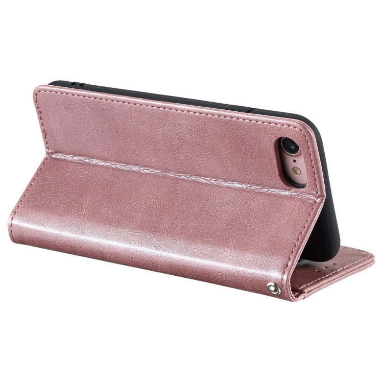 For iPhone 7 / 8 / SE 2022 Simple 6-Card Wallet Leather Phone Case