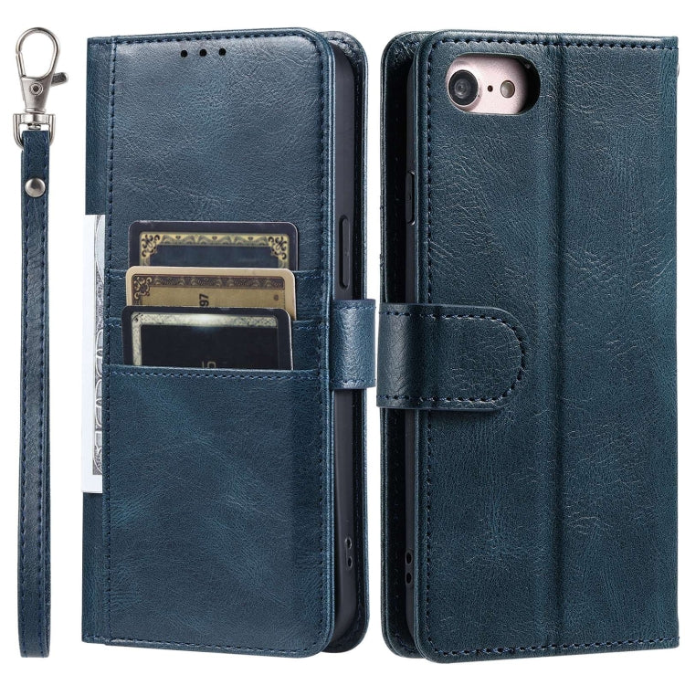 For iPhone 7 / 8 / SE 2022 Simple 6-Card Wallet Leather Phone Case