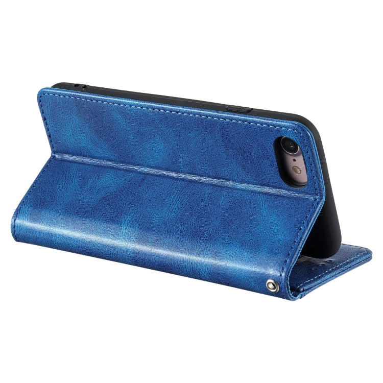 For iPhone 7 / 8 / SE 2022 Simple 6-Card Wallet Leather Phone Case