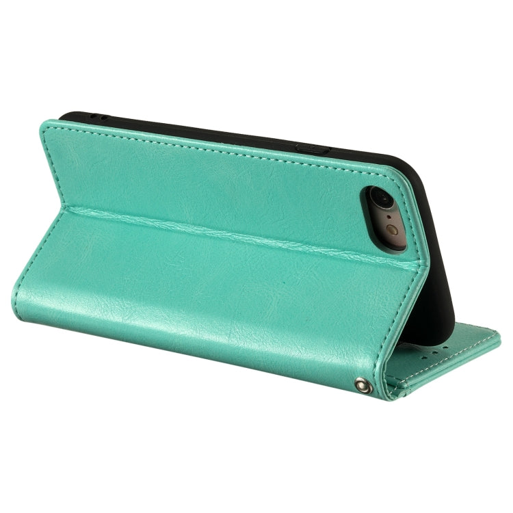 For iPhone 7 / 8 / SE 2022 Simple 6-Card Wallet Leather Phone Case