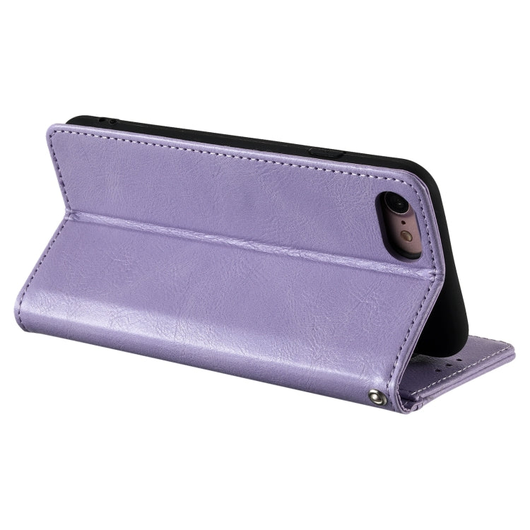 For iPhone 7 / 8 / SE 2022 Simple 6-Card Wallet Leather Phone Case