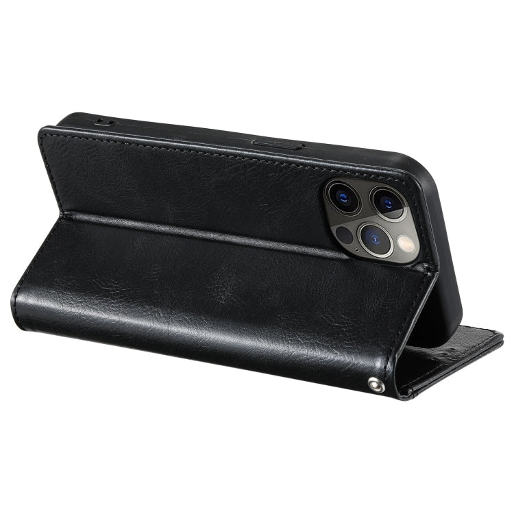 For iPhone 13 Pro Max Simple 6-Card Wallet Leather Phone Case