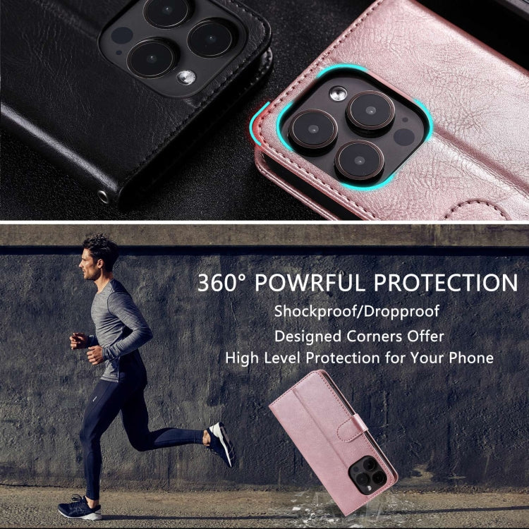For iPhone 13 Pro Simple 6-Card Wallet Leather Phone Case