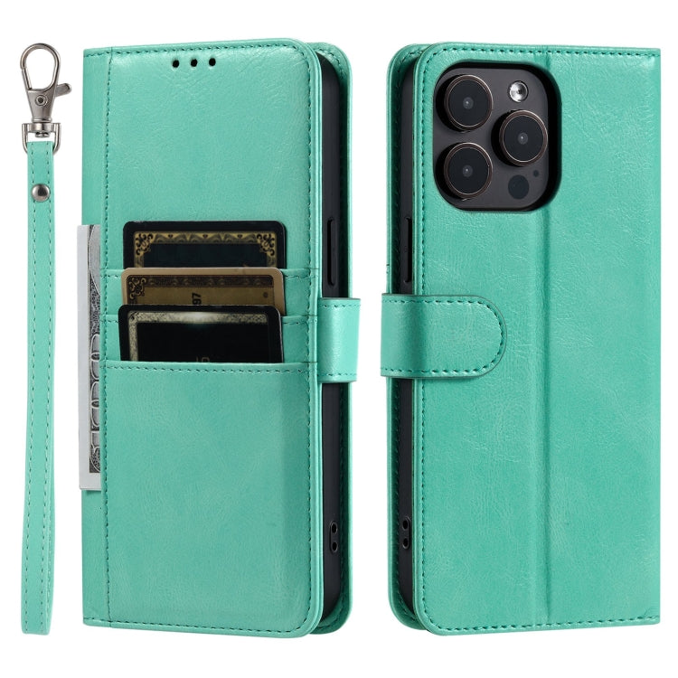 For iPhone 13 Pro Simple 6-Card Wallet Leather Phone Case