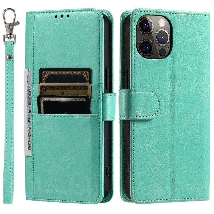 For iPhone 12 / 12 Pro Simple 6-Card Wallet Leather Phone Case