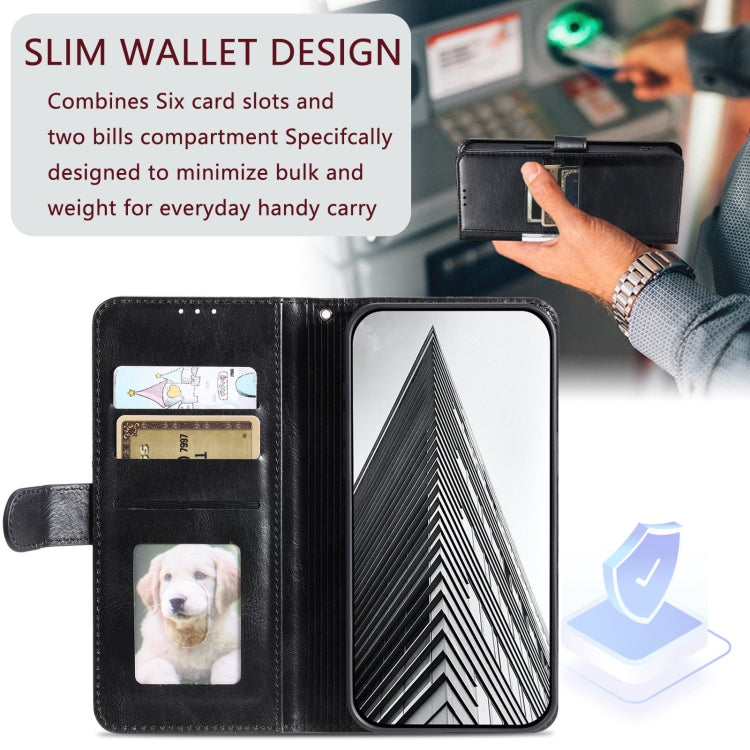 For iPhone 12 / 12 Pro Simple 6-Card Wallet Leather Phone Case