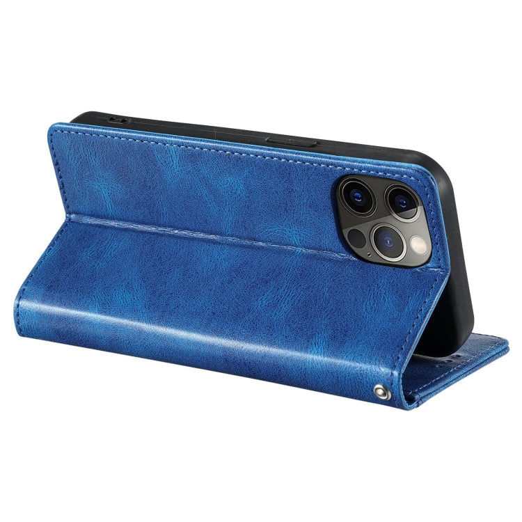For iPhone 12 Pro Max Simple 6-Card Wallet Leather Phone Case