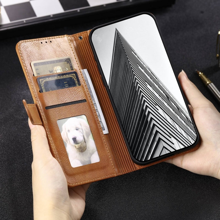 For iPhone 12 mini Simple 6-Card Wallet Leather Phone Case