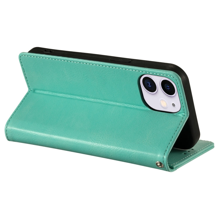 For iPhone 12 mini Simple 6-Card Wallet Leather Phone Case