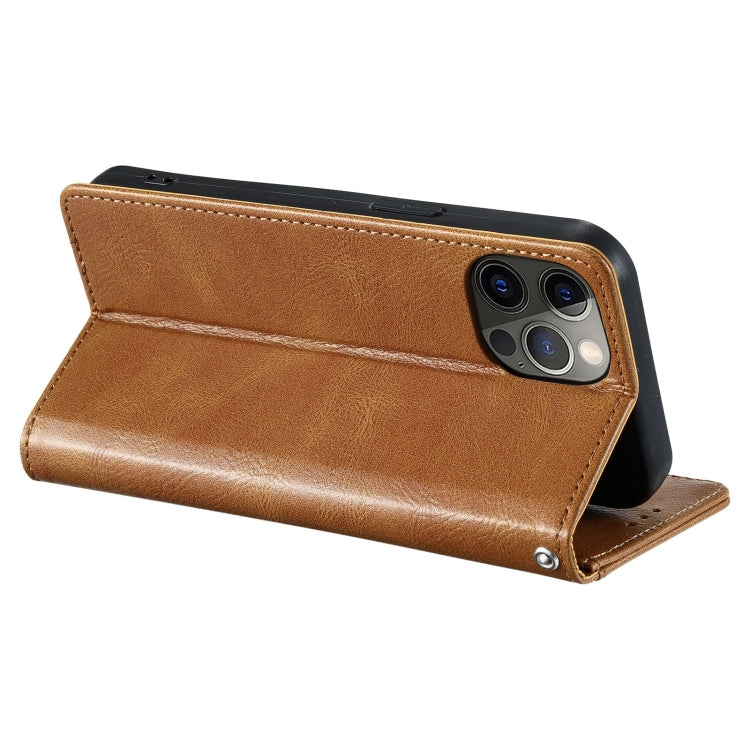 For iPhone 11 Pro Max Simple 6-Card Wallet Leather Phone Case