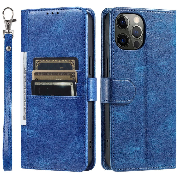 For iPhone 11 Pro Max Simple 6-Card Wallet Leather Phone Case