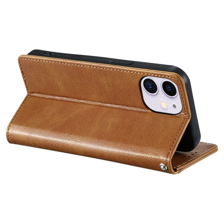 For iPhone 11 Simple 6-Card Wallet Leather Phone Case