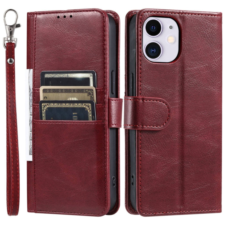 For iPhone 11 Simple 6-Card Wallet Leather Phone Case