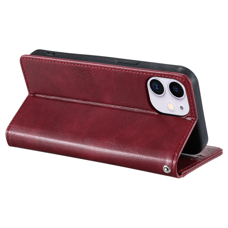 For iPhone 11 Simple 6-Card Wallet Leather Phone Case
