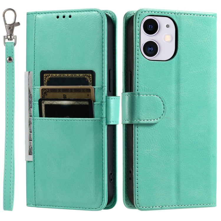 For iPhone 11 Simple 6-Card Wallet Leather Phone Case