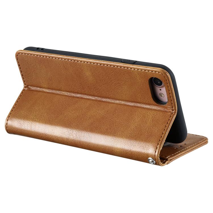 For iPhone 16e / 17e Simple 6-Card Wallet Leather Phone Case