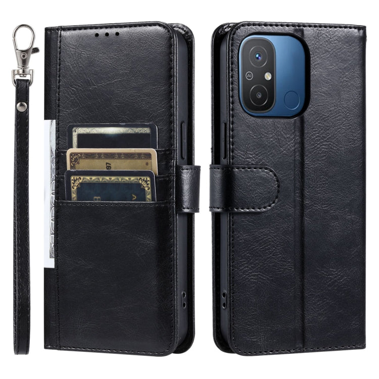 For Xiaomi Redmi 12C / 11A Global Simple 6-Card Wallet Leather Phone Case