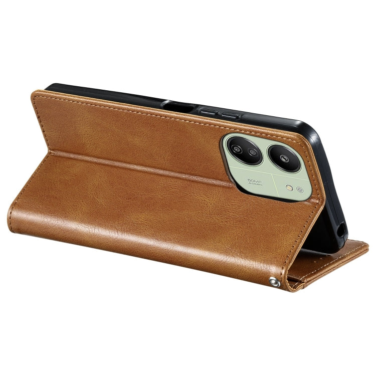 For Xiaomi Redmi 13C 4G/5G Simple 6-Card Wallet Leather Phone Case