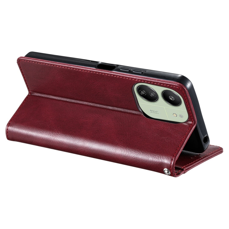 For Xiaomi Poco C65 Simple 6-Card Wallet Leather Phone Case