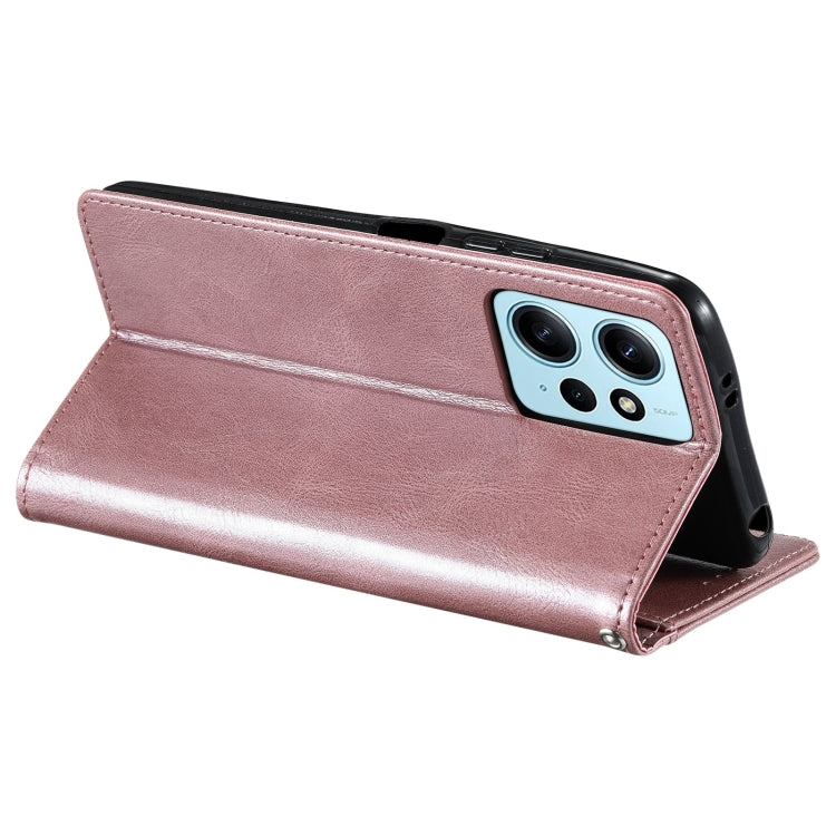 For Xiaomi Redmi Note 12 4G Simple 6-Card Wallet Leather Phone Case