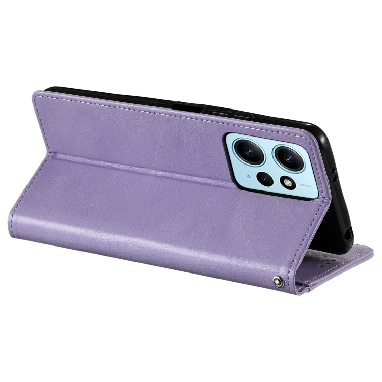 For Xiaomi Redmi Note 12 4G Simple 6-Card Wallet Leather Phone Case