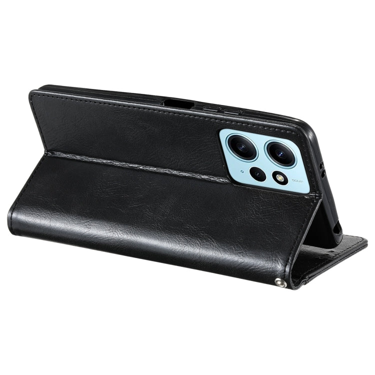 For Xiaomi Redmi Note 12 4G Simple 6-Card Wallet Leather Phone Case