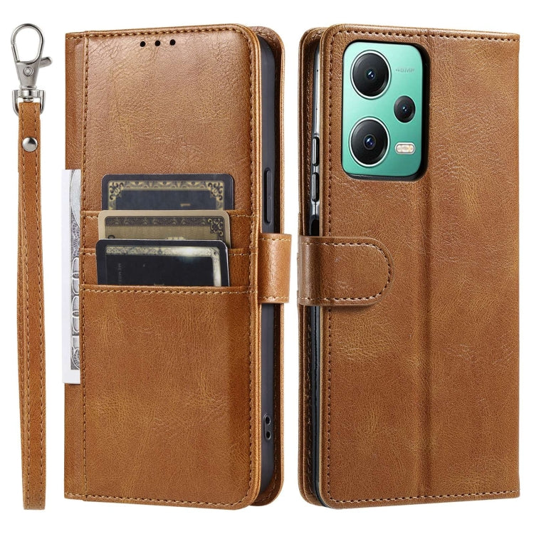 For Xiaomi Redmi Note 12 5G Simple 6-Card Wallet Leather Phone Case