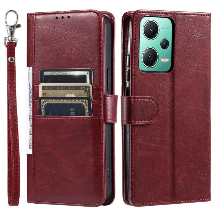 For Xiaomi Redmi Note 12 5G Simple 6-Card Wallet Leather Phone Case