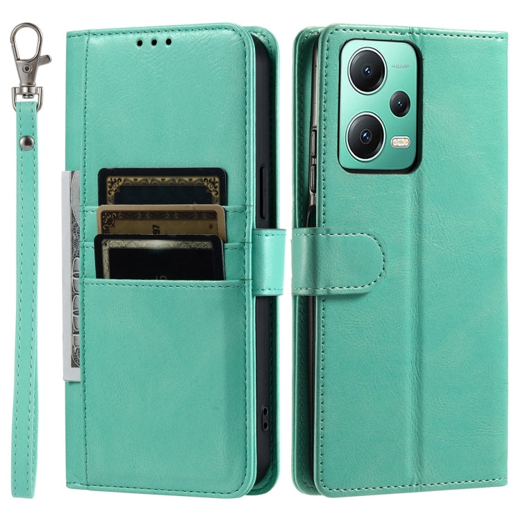 For Xiaomi Redmi Note 12 5G Simple 6-Card Wallet Leather Phone Case