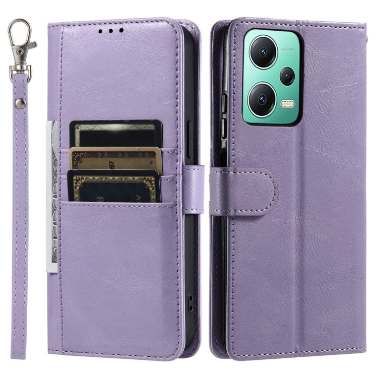 For Xiaomi Redmi Note 12 5G Simple 6-Card Wallet Leather Phone Case