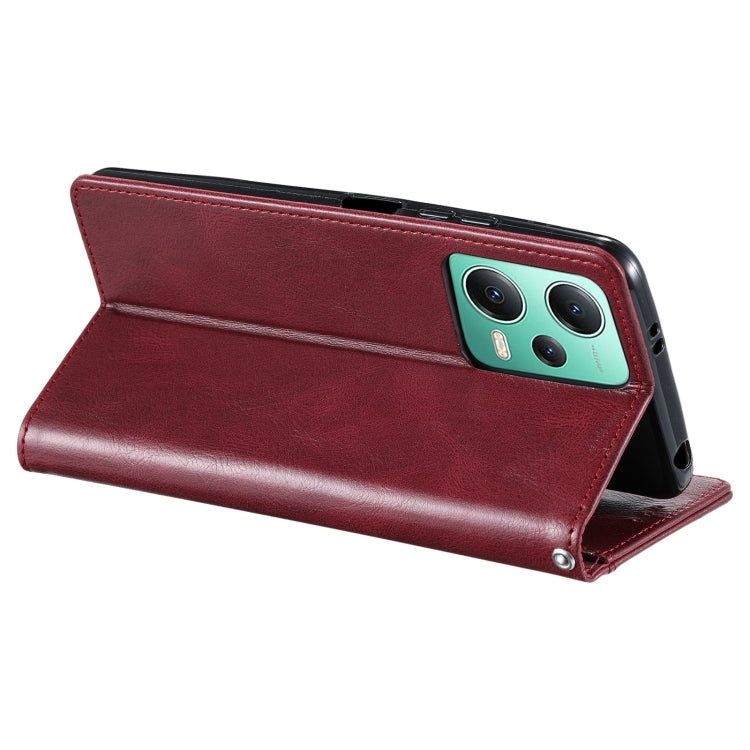 For Xiaomi Poco X5 Simple 6-Card Wallet Leather Phone Case
