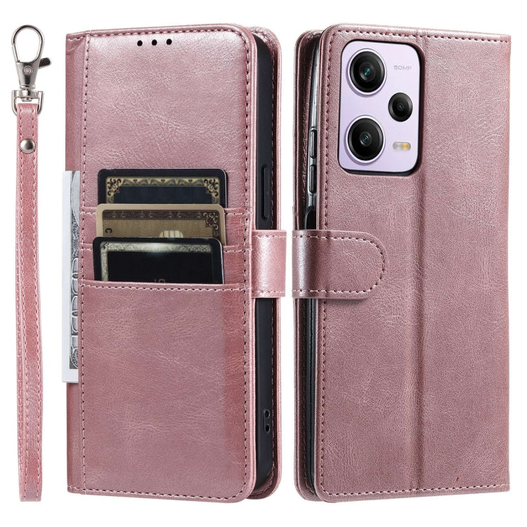 For Xiaomi Redmi Note 12 Pro 5G Simple 6-Card Wallet Leather Phone Case