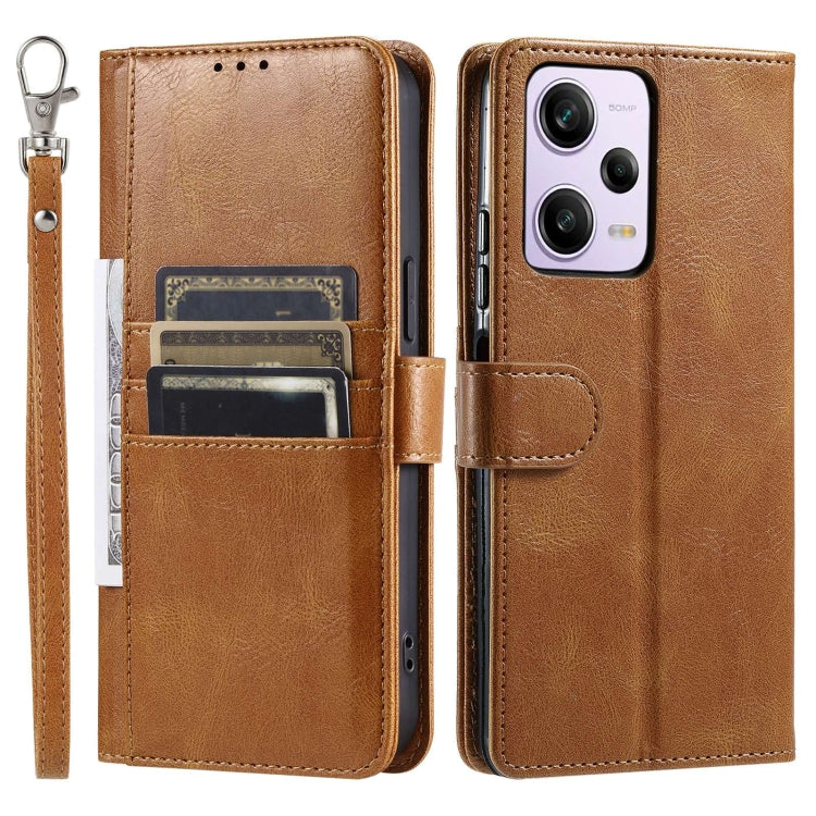 For Xiaomi Redmi Note 12 Pro 5G Simple 6-Card Wallet Leather Phone Case