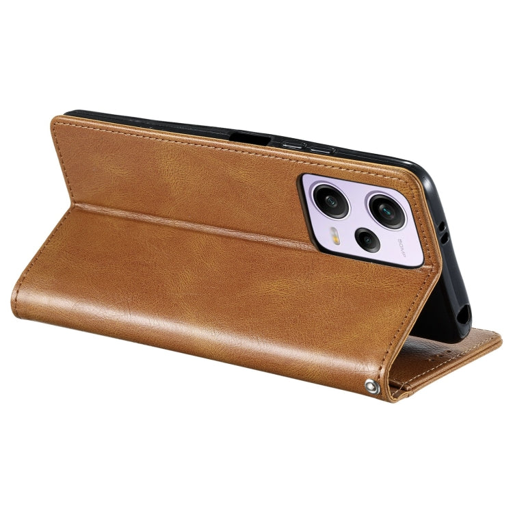 For Xiaomi Redmi Note 12 Pro 5G Simple 6-Card Wallet Leather Phone Case